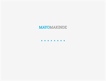 Tablet Screenshot of mayomakinde.com